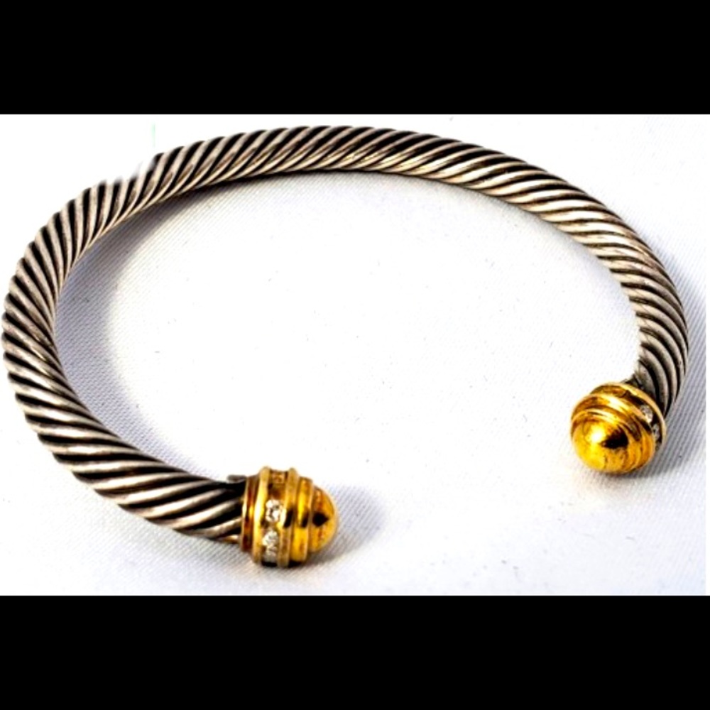 David Yurman Bracelet w/18k Gold & Diamonds